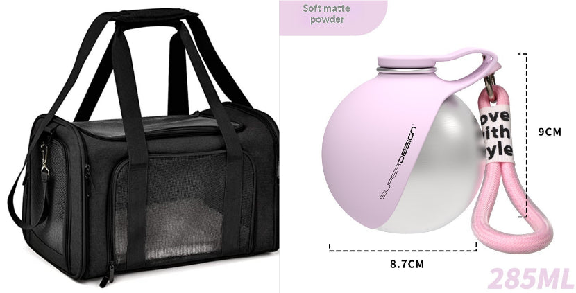 Portable Dog Water Bottle | Stainless Steel Pet Travel Cup