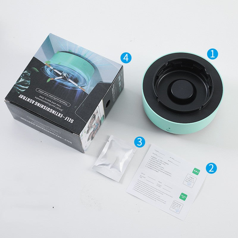 Smoke Removal Ashtray | Portable Air Purifying Car Ashtray