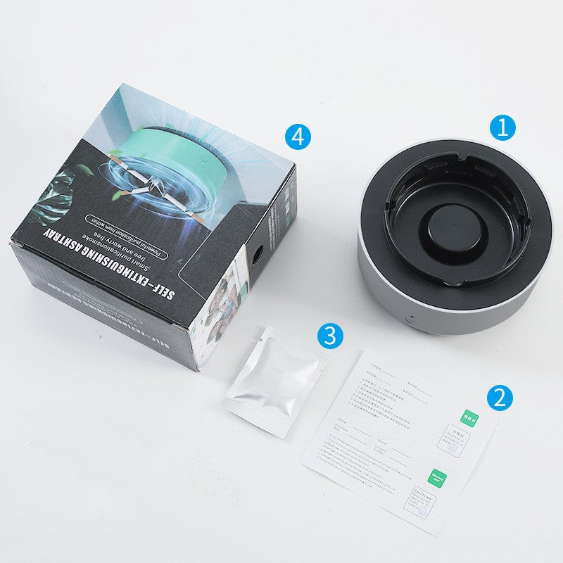 Smoke Removal Ashtray | Portable Air Purifying Car Ashtray