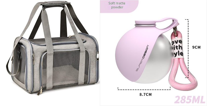 Portable Dog Water Bottle | Stainless Steel Pet Travel Cup