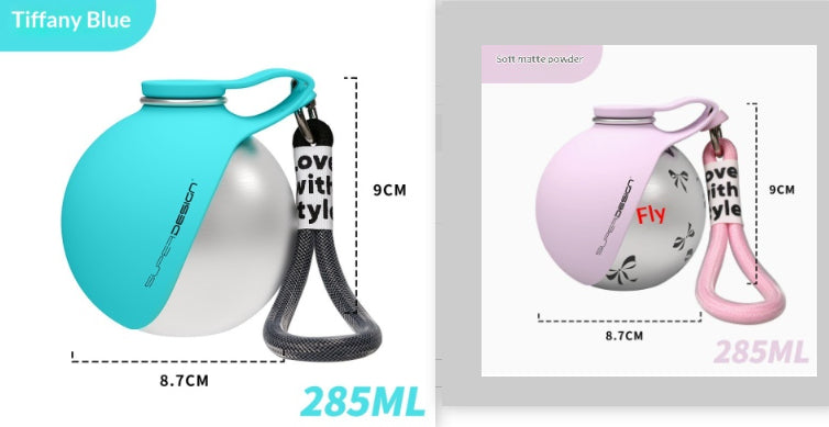 Portable Dog Water Bottle | Stainless Steel Pet Travel Cup