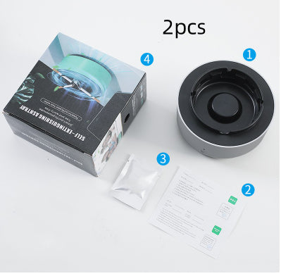 Smoke Removal Ashtray | Portable Air Purifying Car Ashtray